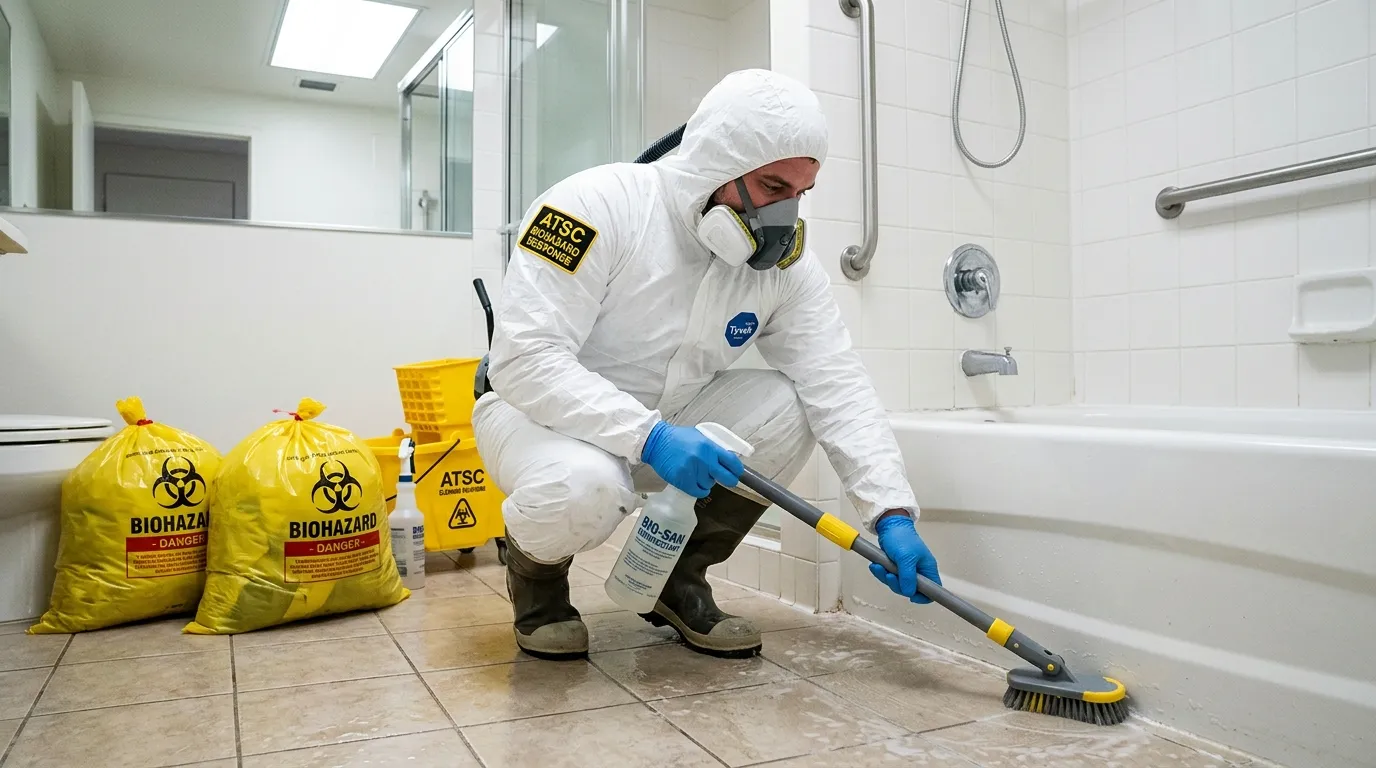 Decontamination equipment deployed for Blood Cleanup in Sparta